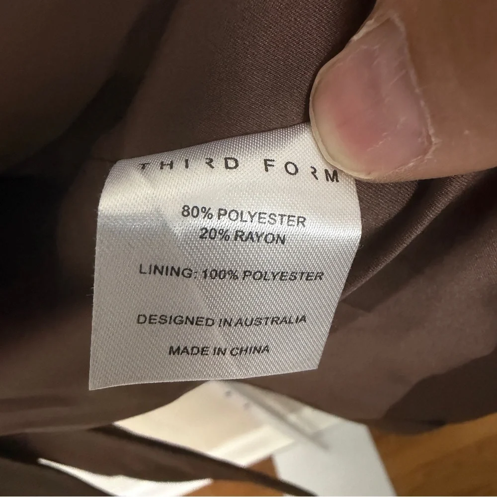 Third form INTERCHANGE RELAXED BLAZER size 4 BROWN - Picture 5 of 8